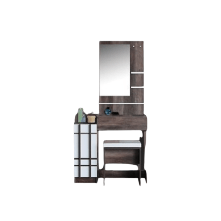 ชุดห้องนอน 5 ฟุต WISDOM DESIGN FURNITURE รุ่น NANA-L สี มอคค่า/ขาว ลิ้นชักท้ายเตียง_3